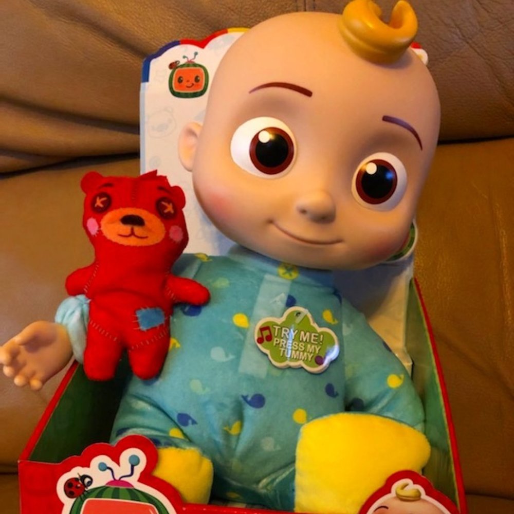 CoComelon Plush Bedtime JJ Doll, 10IN w/Sound